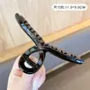 Pinza de tiburón grande coreana para el cabello, accesorio simple para recogido en la parte trasera de la cabeza, pinza de pelo de alta gama para mujer