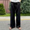 MYQ Calças Retas Casuais Simples para Combinar com Tudo Masculinas de Verão Soltas de Perna Larga Estilo Coreano para o Dia a Dia Calças de Alta Qualidade