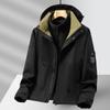Chaqueta de Pareja 2024 Deportes al Aire Libre Gruesa Cálida Tres en Uno Chaqueta de Hombre Forro Extraíble Terciopelo de Visón Dos