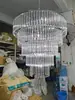 Nueva Decoración de Salón de Bodas Araña de Boda Lámpara de Tira de Hielo Acrílica Multicapa Arreglo de Iluminación de Techo Accesorios de Boda