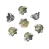 Hada Flor de Lirio del Valle de Vidrio Gradiente Flor Colorida Tapa Colgante para Joyería Hecha a Mano DIY Accesorios Colgante Pendientes Collar Materiales para Cuentas
