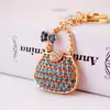 Llavero Creativo Lindo de Rhinestone para Bolso Accesorios de Bolso Cadena de Llaves Colgante de Metal Pequeño Regalo