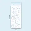 Pegatina de Tarjeta Goo Pegatina Láser Coreana Material para Diario de Mano Pegatina Linda Impermeable Pegatina DIY Pegatina Personalizada Decoración