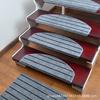 Venta Directa de Fábrica de Alfombra Sencilla Antideslizante para Escaleras Domésticas, Tapete Autoadhesivo sin Pegamento para Escaleras, Hebilla Mágica Resistente a Manchas, sin Pegamento