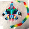 Cola de 3 metros de largo cometa de diamante para niños bebé juguetes cuadrados para volar al aire libre al por mayor caña de pescar caña de pescar