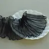 Ribete de Encaje Plisado de Malla de una Sola Capa de 15 cm de Ancho para Ropa de Muñeca Lolita, Dobladillo de Falda, Tela para Cortina, Decoración DIY