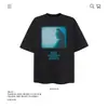 Camiseta de Manga Corta con Estampado de Personaje de Marca de Moda Pesada Estilo Americano para Hombres y Mujeres, Algodón Puro, Corte Holgado, Nuevo Top de Venta al por Mayor de Comercio Exterior Transfronterizo