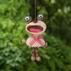 Colgantes naturales de cáscara de fruta - colgante divertido de rana de cáscara de fruta, muñeca de cáscara de fruta de dibujos animados fea-linda y divertida