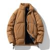 Chaqueta acolchada de algodón para hombre invierno Nuevo simple moda marca chaqueta acolchada de algodón cuello alto engrosada cálida chaqueta acolchada de algodón para pareja venta al por mayor