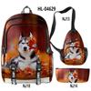 Conjunto Transfronteiriço 2023 Mochila Conjunto Mochila Husky Conjunto Combinação Periférica Mochila para Cabelo
