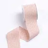 Fita Listrada Bicolor Coreana Acessórios de Cabelo Material DIY Embalagem de Caixa de Presente Acessórios de Vestuário Cadarços Fita Estilo Acadêmico