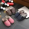 Pantuflas de Algodón con Cuero PU para Hombre, Pantuflas de Interior Cálidas Impermeables con Suela Gruesa para Parejas, Pantuflas de Hogar de Invierno para Mujer, Otoño e Invierno