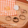 Bandeja para Anillos Abertura Ajustable Anillo de Metal Anillo DIY Hecho a Mano Joyería Hecha a Mano Soporte Plano para Anillos Accesorios