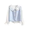Conjunto otoñal, moderno y elegante de chaleco y camisa estilo preppy para niñas, perfecto para usar en capas y crear un look moderno y único para niños mayores.
