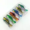 Set de 6 7 Secciones de Señuelos Luya 10cm14g Señuelo Multisegmento Señuelo Duro Artificial Falso Equipo de Pesca Combinación