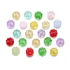 Cuentas de vidrio de trébol de cuatro hojas de colores con acabado horneado, cuentas sueltas de trébol de la suerte, joyería hecha a mano para DIY, cadena para teléfono y accesorios de cuentas