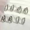 Conjunto de 8 Peças de Brincos de Aço Inoxidável + Cobre Banhado a Ouro Real de Camada Dupla, Tarraxas de Cartilagem, Lóbulos, Brincos de Nicho de Alta Qualidade em Estoque
