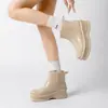 Zapatos de Lluvia Transfronterizos que Aumentan la Altura para Mujer, Suela Suave, Cómodos, Versátiles, Zapatos de Agua, Coreanos, Dopamina, de Goma Antideslizante para Mujer