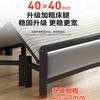 Cama plegable sencilla para el hogar, cama doble de hierro de 1,5 m, habitación de alquiler, cama individual de hierro engrosada de 1,2 m