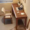 Escritorio de madera maciza para apartamentos pequeños, escritorio largo moderno minimalista para adultos, escritorio de estudio para estudiantes, escritorio de escritura, escritorio para computadora