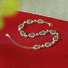 Yuebao Joias Prata Esterlina S925 Jaspe Hetian Retrô Novo Chinês Fulu Cabacinha Pulseira Estilo Nacional Pulseira Elegante