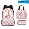 Mochila con melodía de Sanrio periférica impresa en 3D, nueva mochila escolar primaria, bolsa de almuerzo para niños, juego de bolsas para lápices