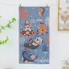 Fabricante de Gaoyang vende al por mayor toallas de mano jacquard 100% algodón para niños de 25*50, toallas de mano absorbentes suaves y engrosadas con dibujos animados de colores oscuros