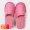 Pantuflas Desechables de Algodón y Lino para Hotel, Hospitalidad en Casa, Portátiles, Engrosadas, Antideslizantes, Media Tapa, Todo Incluido, Pantuflas para Huéspedes Personalizadas