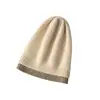 Nuevos Sombreros de Cachemira Otoño e Invierno 2024 para Hombres y Mujeres, Combinación de Colores, Sombreros de Lana de Punto de Punta de Moda y Versátiles