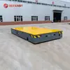 Carrinho Elétrico Sem Trilhos para Remoção de Moldes a Bateria, Veículo de Movimentação de Materiais de Oficina Controlado Remotamente, Carrinho Plataforma Elétrico com Rodas de Borracha, Carrinho de Nível do Chão