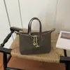 2026 Nuevo Bolso de Diseño de Nicho Bolso Cruzado de Lunares Retro Coreano Bolso de Lona de Alta Gama a la Moda para el Trabajo