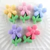 Materiales para Fundas de Teléfono Móvil DIY, Accesorios de Pegamento de Crema de Flores para Niños, Accesorios de Resina de Flor de Cinco Pétalos, Accesorios para el Cabello de Sol, Pinzas para el Cabello, Flores