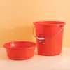 Balde de Água de Plástico Grande Espesso e Conjunto de Bacia para Uso Doméstico, Dormitório Estudantil, Balde de Banho Portátil, Balde de Armazenamento de Água, Conjunto de Bacia Venda por Atacado