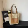 Bolso Tejido de Paja para Mujer 2026 Primavera Nuevo Bolso de Hombro Tejido de Gran Capacidad Bolso Tote para Vacaciones en la Playa y Viajes Diarios