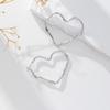 Pendientes Europeos y Americanos Retro de Corazón Retorcido para Mujer, Pendientes Elegantes Estilo Cool Ins con Agujas de Plata 925, Joyería de Oreja de Alta Gama