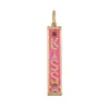 M22 novo pingente de cobre puro micro-incrustado Sonho de Amor Feliz Chefe Feliz letra feliz