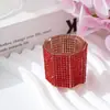 Copa de Cristal Popular Incrustada con Diamantes Sin Tapa, Vaso Mezclador de Cristal, Herramienta Transparente Engrosada para Uñas
