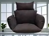 Cojín para Cesta Colgante Individual de Interior, Cojín para Silla Colgante, Cojín para Mecedora, Cojín de Algodón para Silla Columpio, Engrosado, Extraíble y Lavable