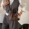 Bolso de Mano para el Trabajo Mujer 2026 Nuevo Retro Simple Bolso Cubo Estilo Coreano Casual Moda Bolso Cruzado