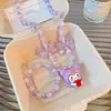 Set de Joyería de Collar Luminoso para Niños Dibujos Animados Accesorios de Niña Pequeña Pendientes de Clip Anillo Pulsera de Niña Pequeña Coloridos