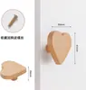 Manija de Armario para Habitación Infantil Tronco de Madera Maciza Lindas Estrellas de Dibujos Animados Luna Nubes Cajón Armario Manija de Puerta de Armario