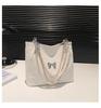 Bolsa Tote Popular de Grande Capacidade Feminina 2024 Nova Sensação de Alto Padrão Bolsa de Ombro Casual Estudantes Universitários Aula Comutador Bolsa Feminina