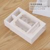Creative White Cardboard Bronzing Transparente Macaron Box Gaveta Chocolate Biscoitos Embalagem Caixa Spot