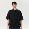 Camiseta de Manga Corta con Cuello Henry Estilo Old Money para Hombre y Mujer, Verano 2026 Marca de Tendencia Americana Resistente Versátil Camisa Básica Casual