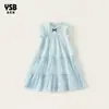 Ropa para Niños Yingsibo 2026 Nuevo Vestido de Princesa Vestido de Verano para Niñas Ropa Elegante para Niñas Vestido Infantil