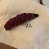 Pinza de Plátano Plegada Floral a Cuadros Coreana para el Cabello de Mujer en la Parte Posterior de la Cabeza, Pinza Vertical de Cola de Caballo de Alta Gama, Elegantes Accesorios para el Cabello y Tocado
