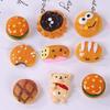 Imitação Comida e Jogar Pão Croissant Bag Resina Acessórios DIY Creme Cola Celular Shell Hairpin Acessórios de Cabelo Geladeira Adesivo