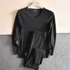 [Uma peça! De veludo! Tecido de aquecimento rápido! [Mercadoria de ponta do comércio exterior] Terno masculino de outono e inverno, alta elasticidade, absorvente de suor, quente