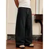 Tamanho europeu [roupas masculinas para vendas transfronteiriças] Calça jeans preta masculina sem elasticidade para o outono