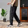 Roupas Masculinas Xintang Estilo Fino 2024 Verão Novas Calças de Trabalho Masculinas Tendência Versátil Largas Jogger Calças Esportivas para Homens